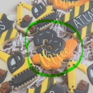 10 dozen construction themed cookies