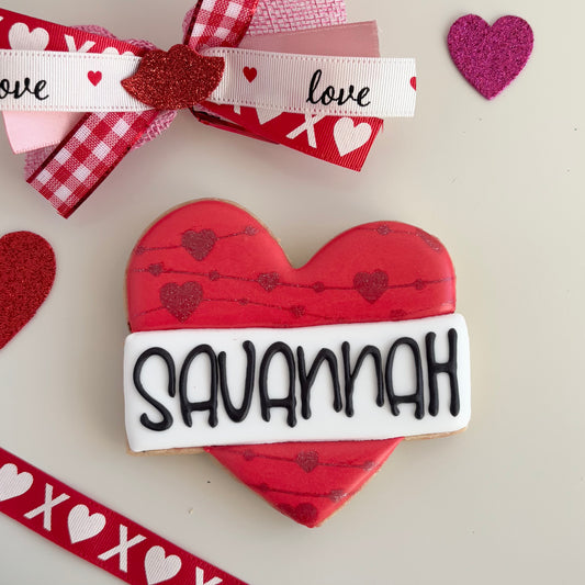 Personalized Banner Heart