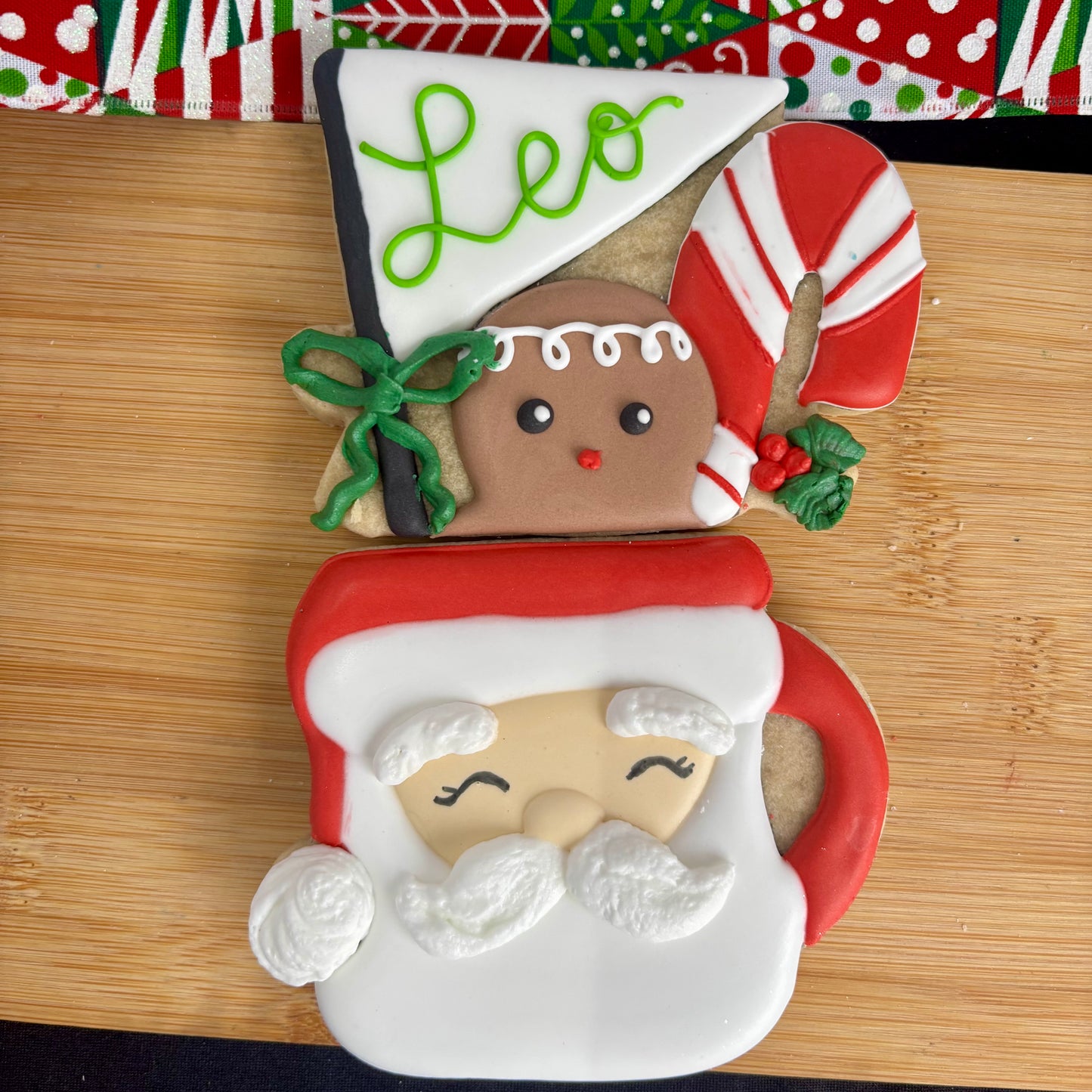 Santa Mug  w/ Personalized Flag set